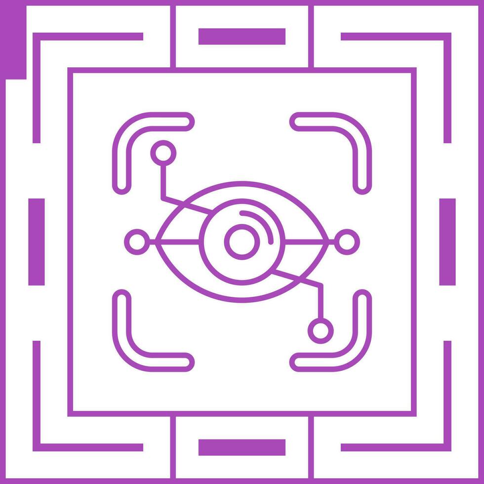 Eye Recognition Vector Icon