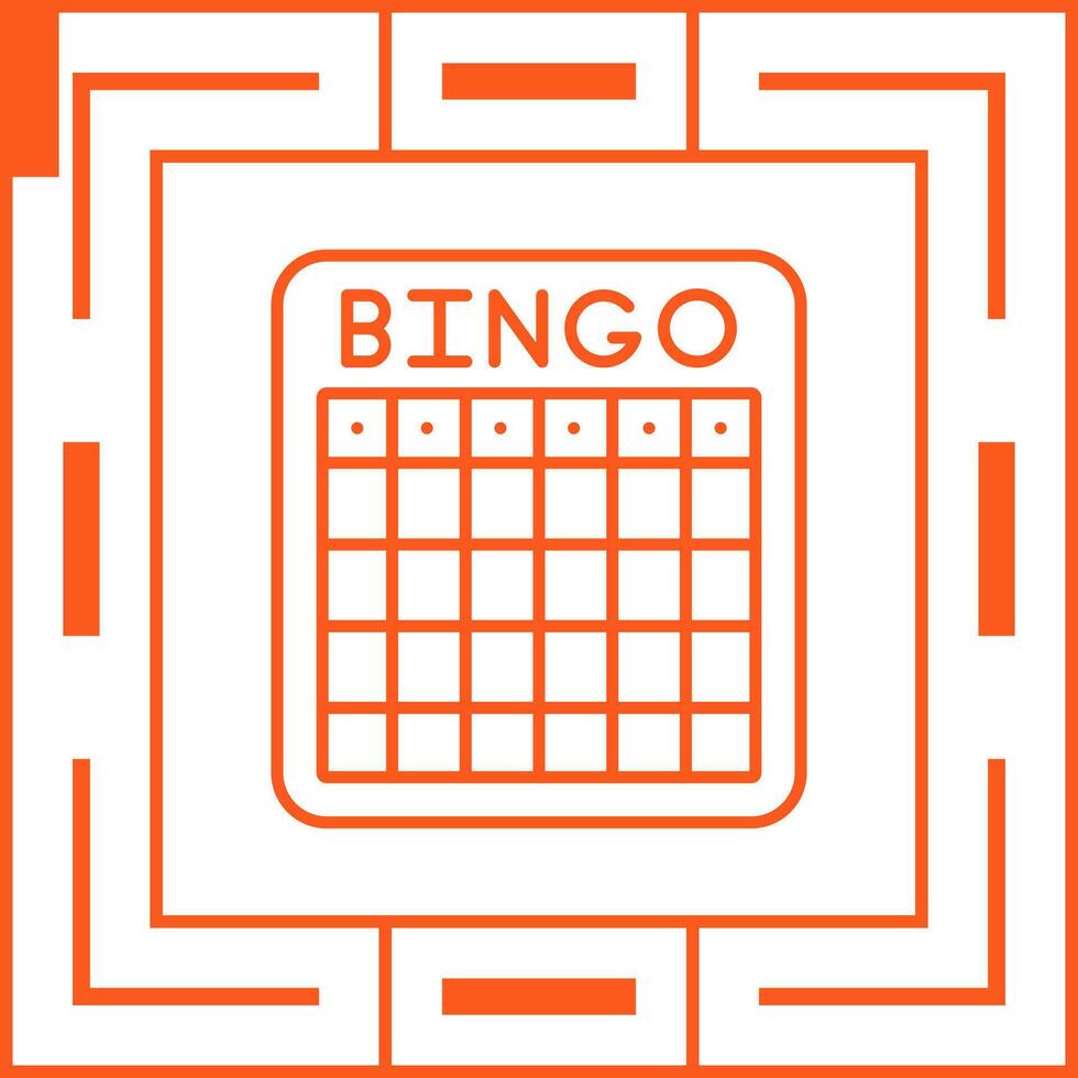 icono de vector de bingo