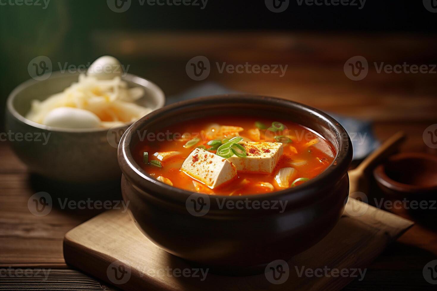 A Bowl of soup AI Generate photo