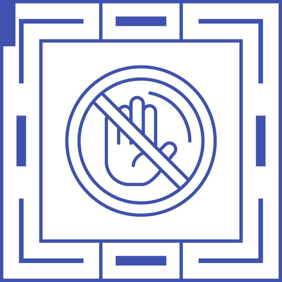 No Passing Vector Icon