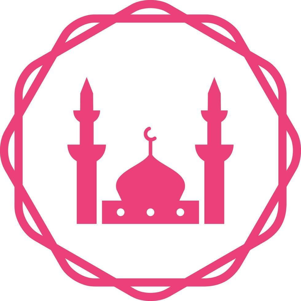 Prophet Mosjid Unique Vector Icon