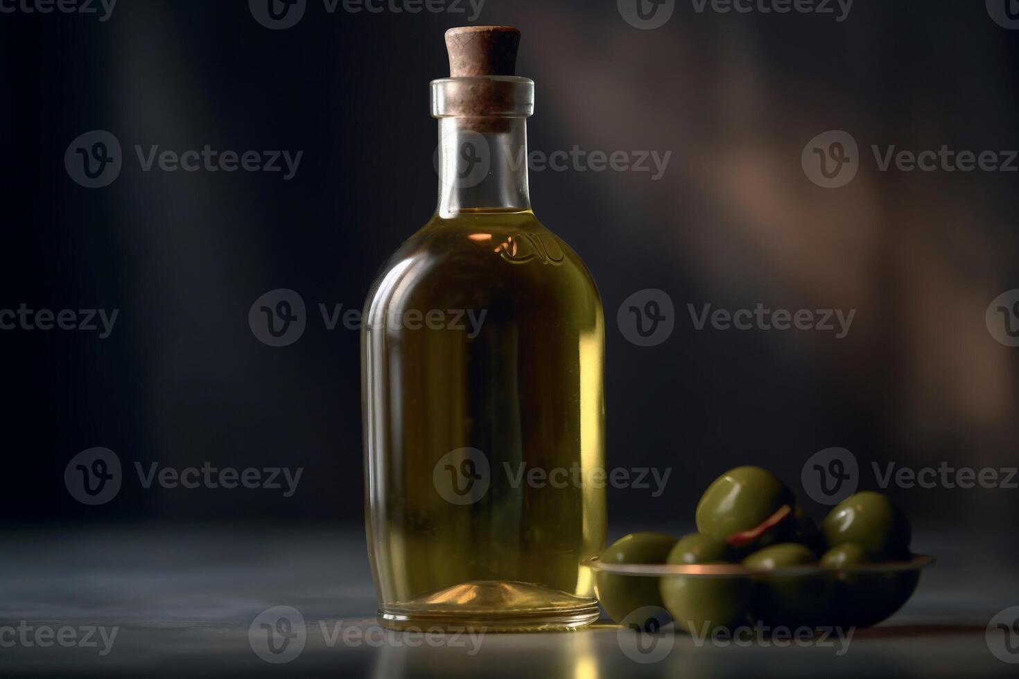 Essential oil on the table AI Generate photo