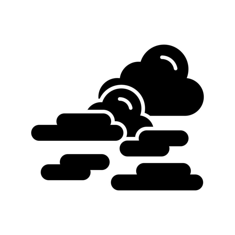 niebla único vector icono