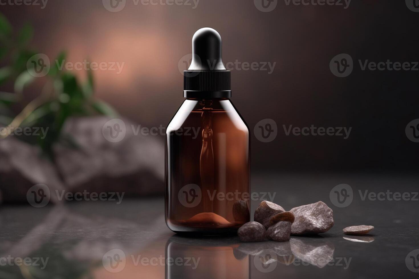 Essential oil on the table AI Generate photo