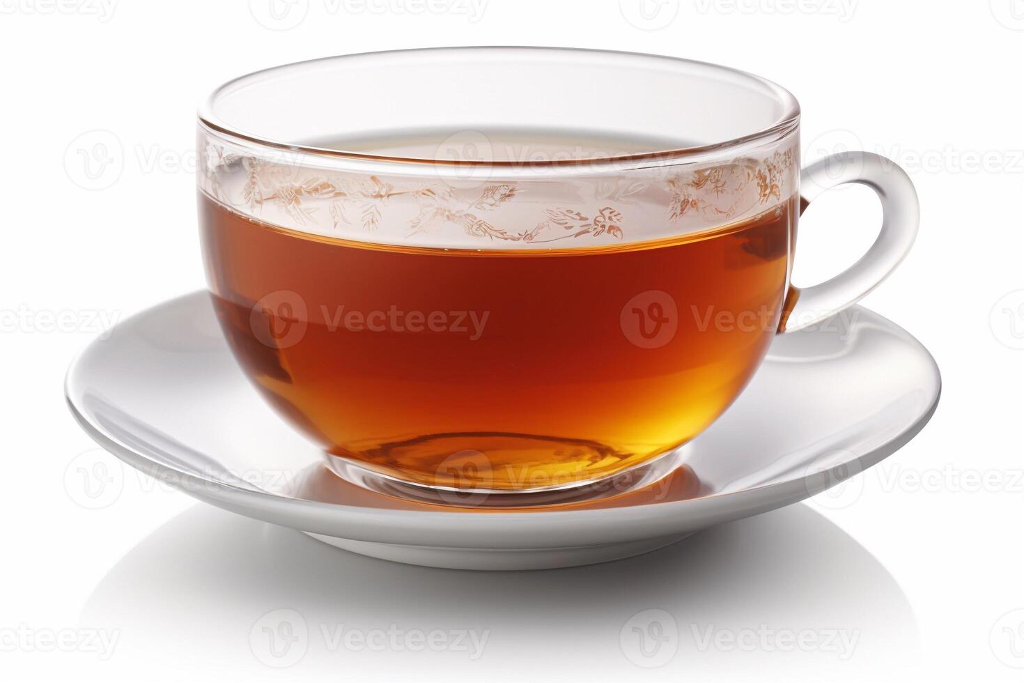 A cup of tea isolated on white AI Generate photo