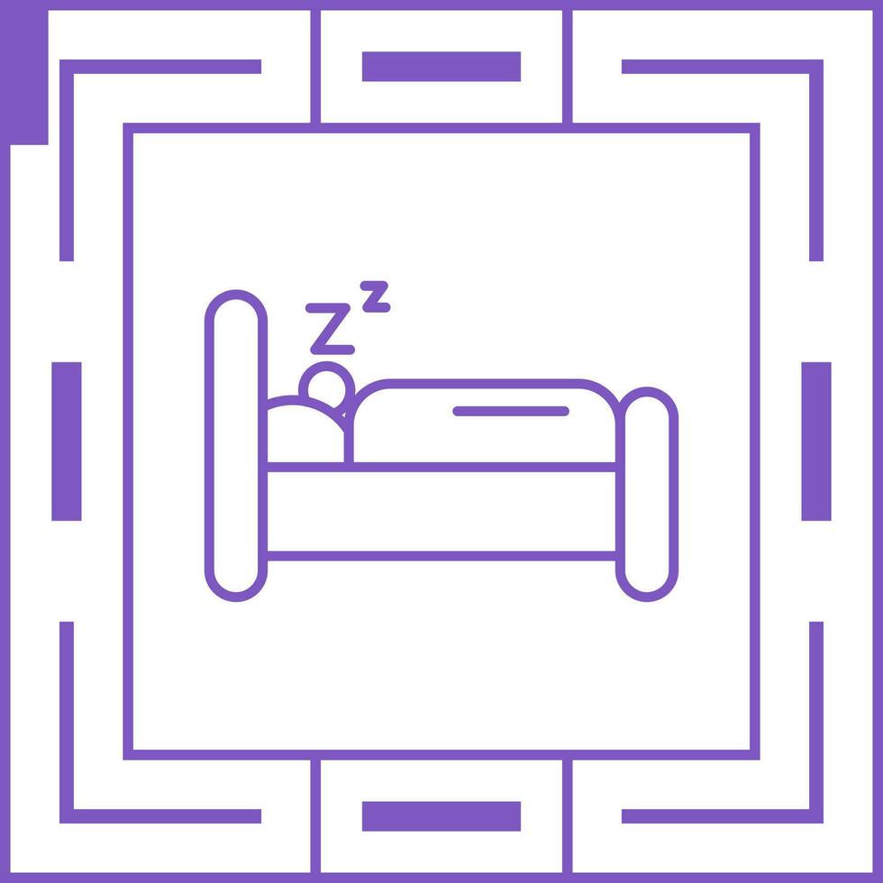 dormir único vector icono