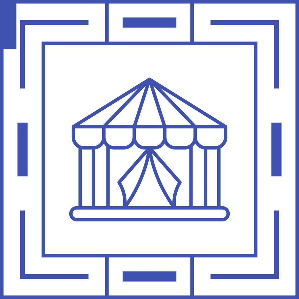 Circus Tent Unique Vector Icon