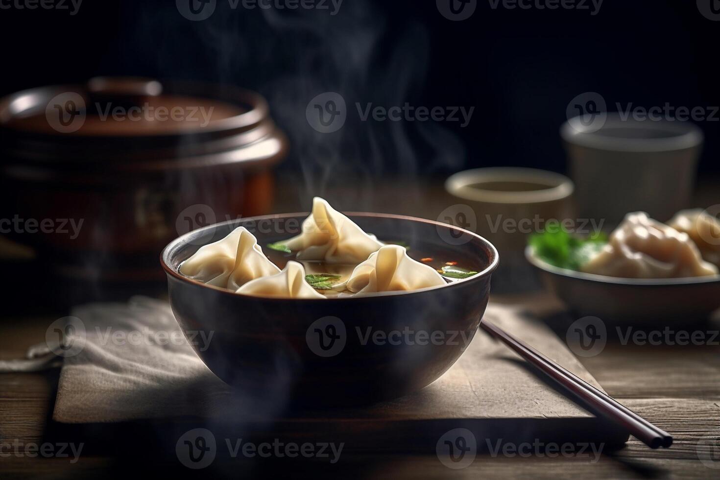 A Bowl of soup AI Generate photo