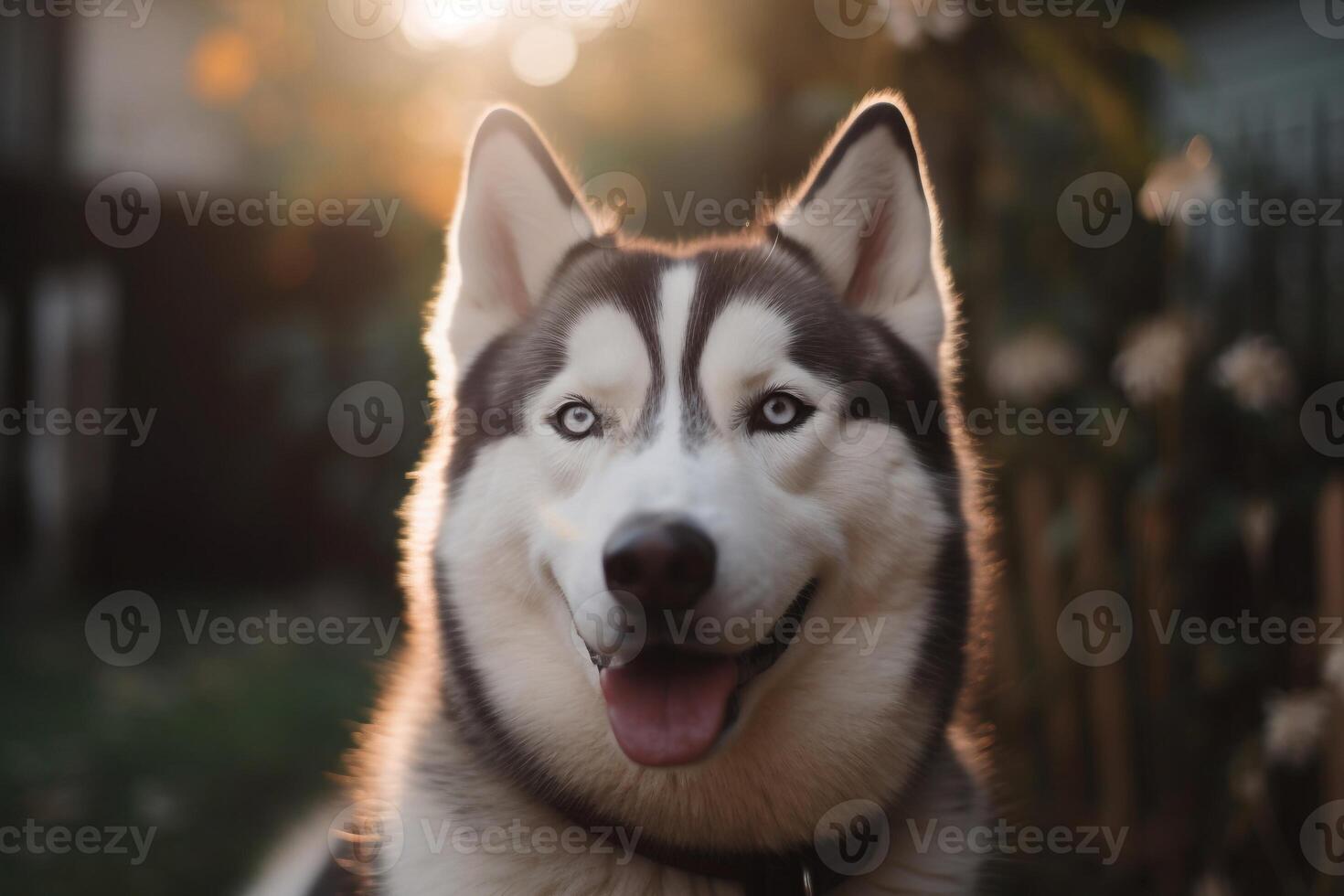 Portrait of siberian husky AI Generate photo