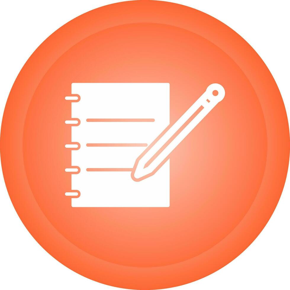 Notebook and Pen Unique Vector Icon