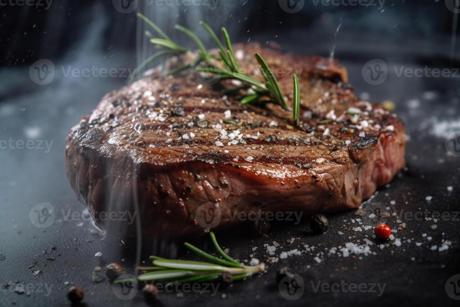 Delicious grilled beef and chicken AI Generate photo