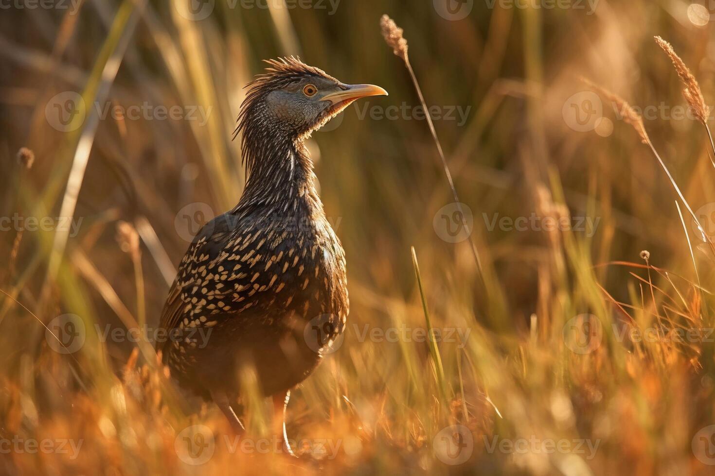 Pheasant on the grass AI Generate photo