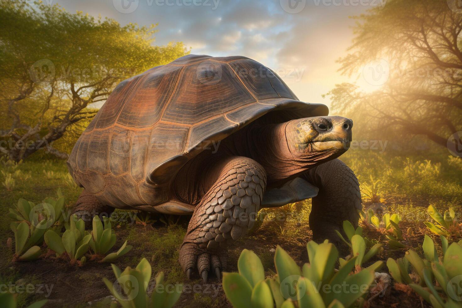 Turtle on the ground photo