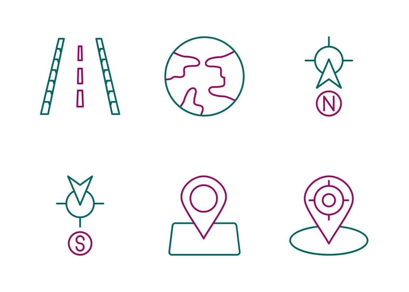 Navigation and Maps vector