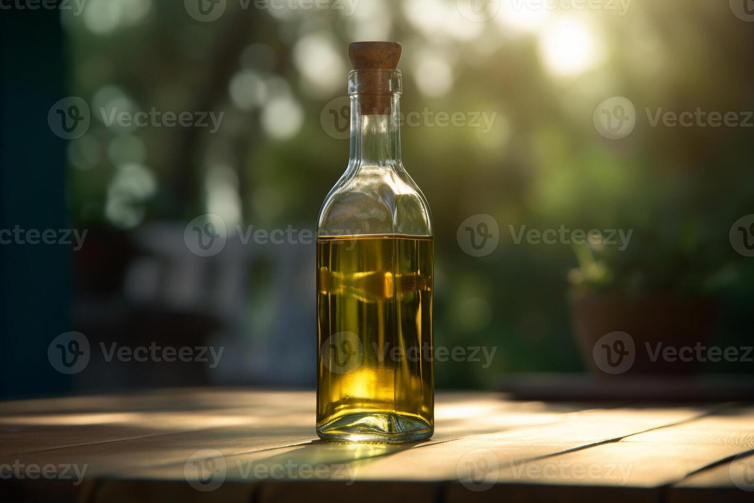 Essential oil on the table AI Generate photo