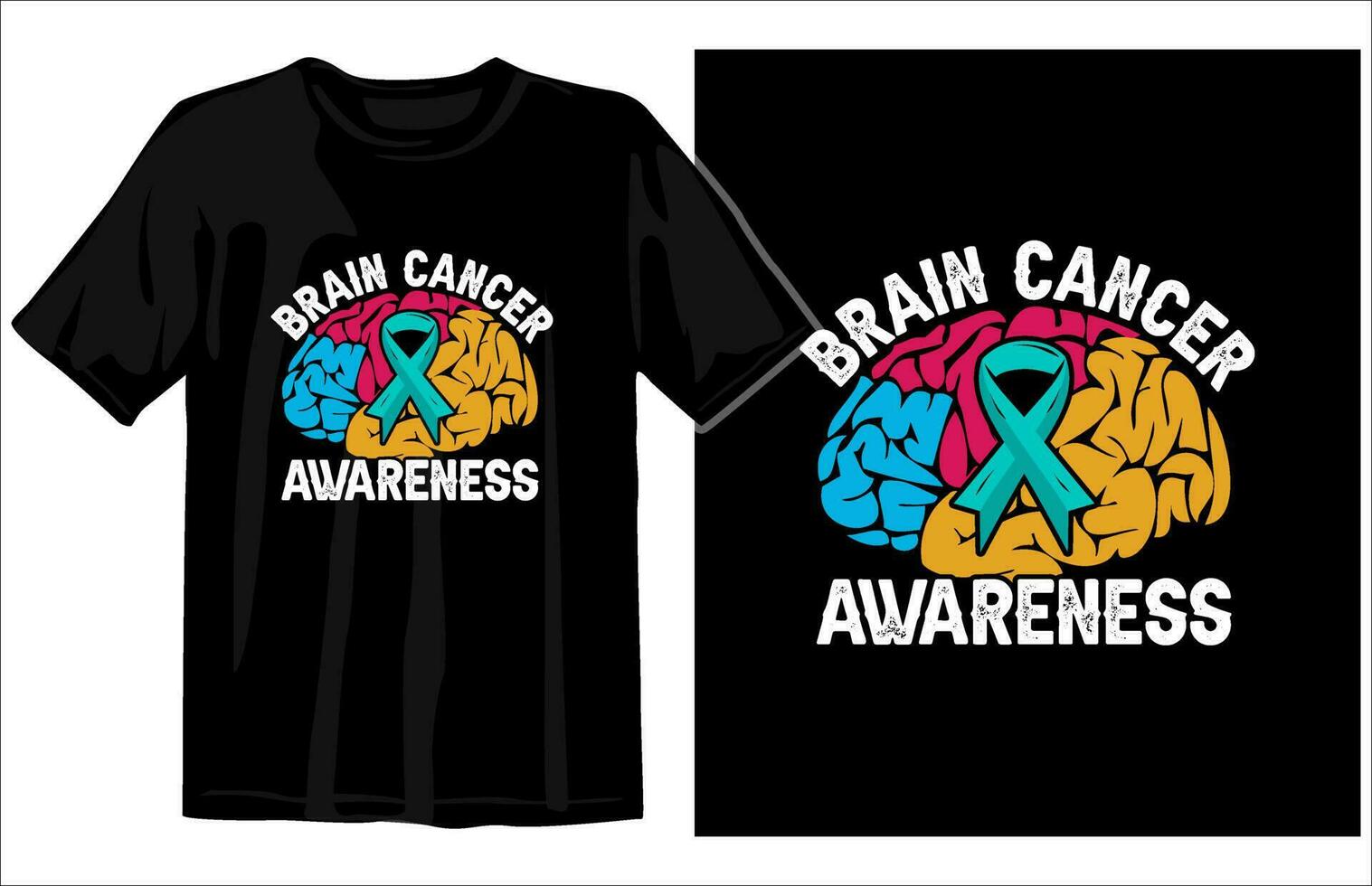 Brain cancer awareness t-shirt, cancer awareness t-shirt print template, Fight Awareness T-shirt Design, World Multiple Sclerosis Day T-shirt, leukemia awareness t-shirt vector