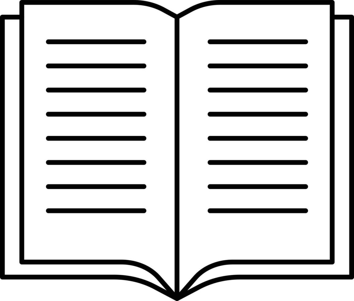 sencillo libro icono plano vector diseño. Delgado línea libros diseño.