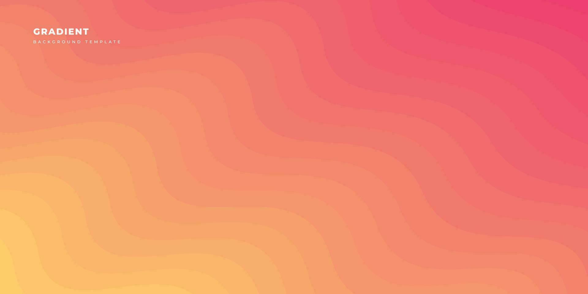 Wavy gradient background template copy space for poster, banner, flyer, or landing page vector
