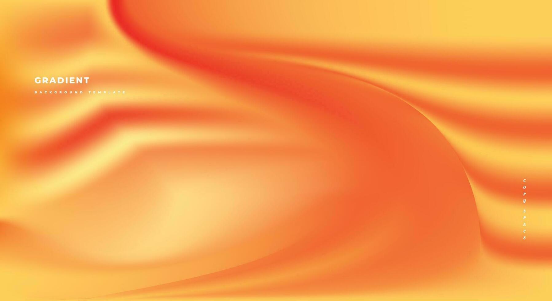 Orange gradient background template copy space for poster, banner, flyer, or brochure vector