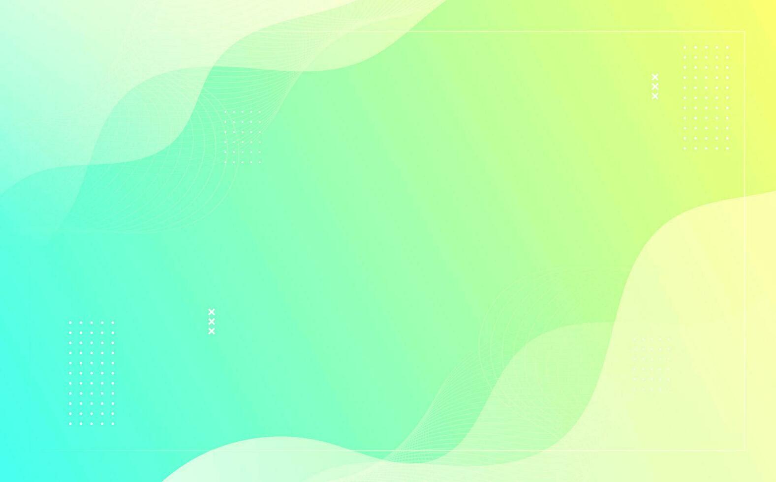 Modern background geometric style blue yellow color gradation abstract wave effect vector