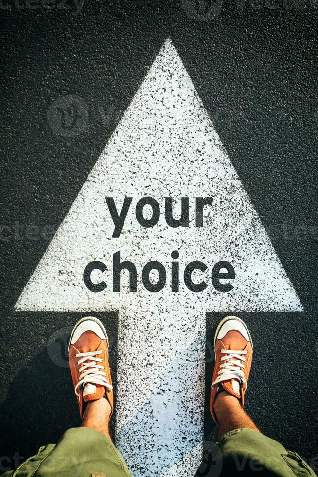 Your choice concept photo