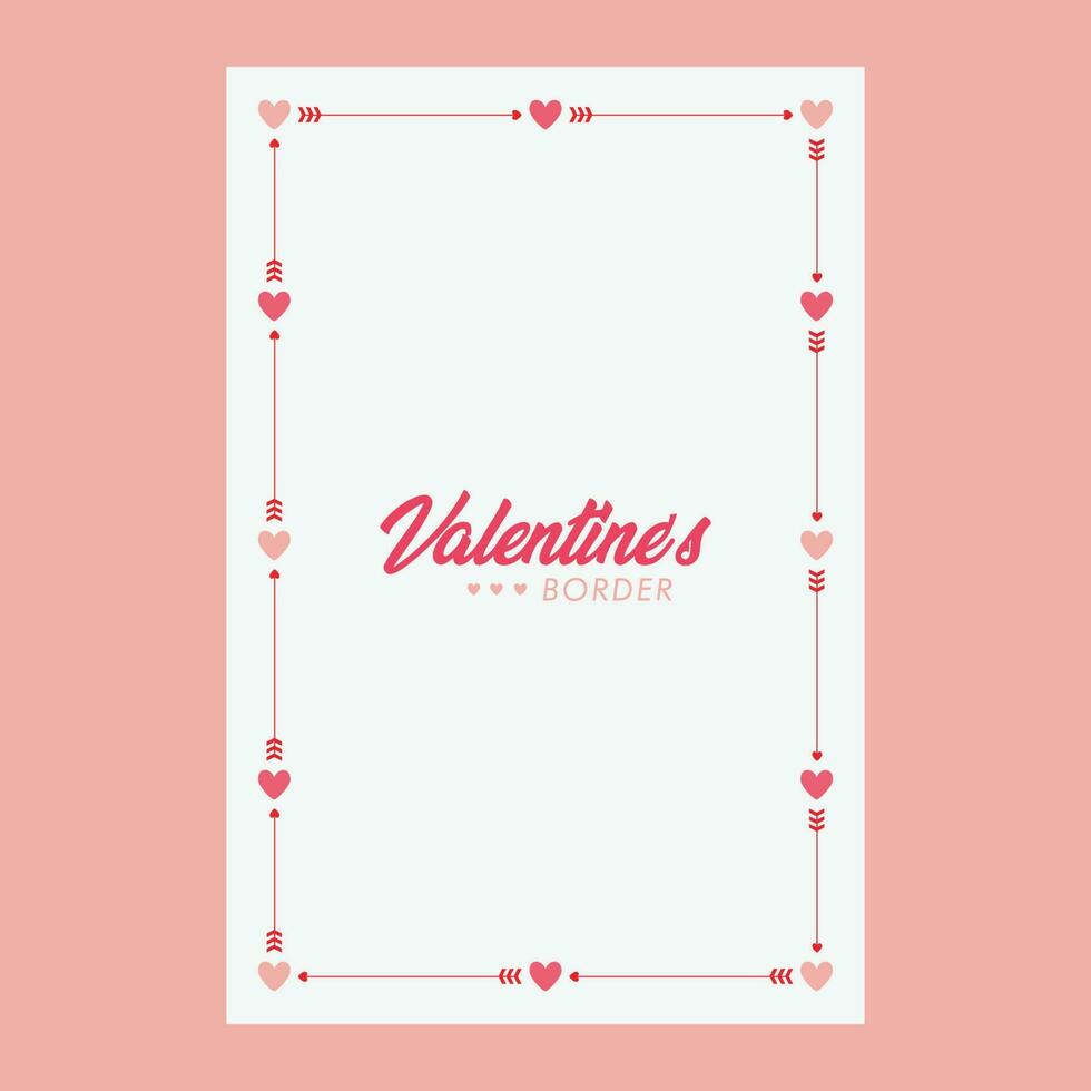 Valentine Day Border vector