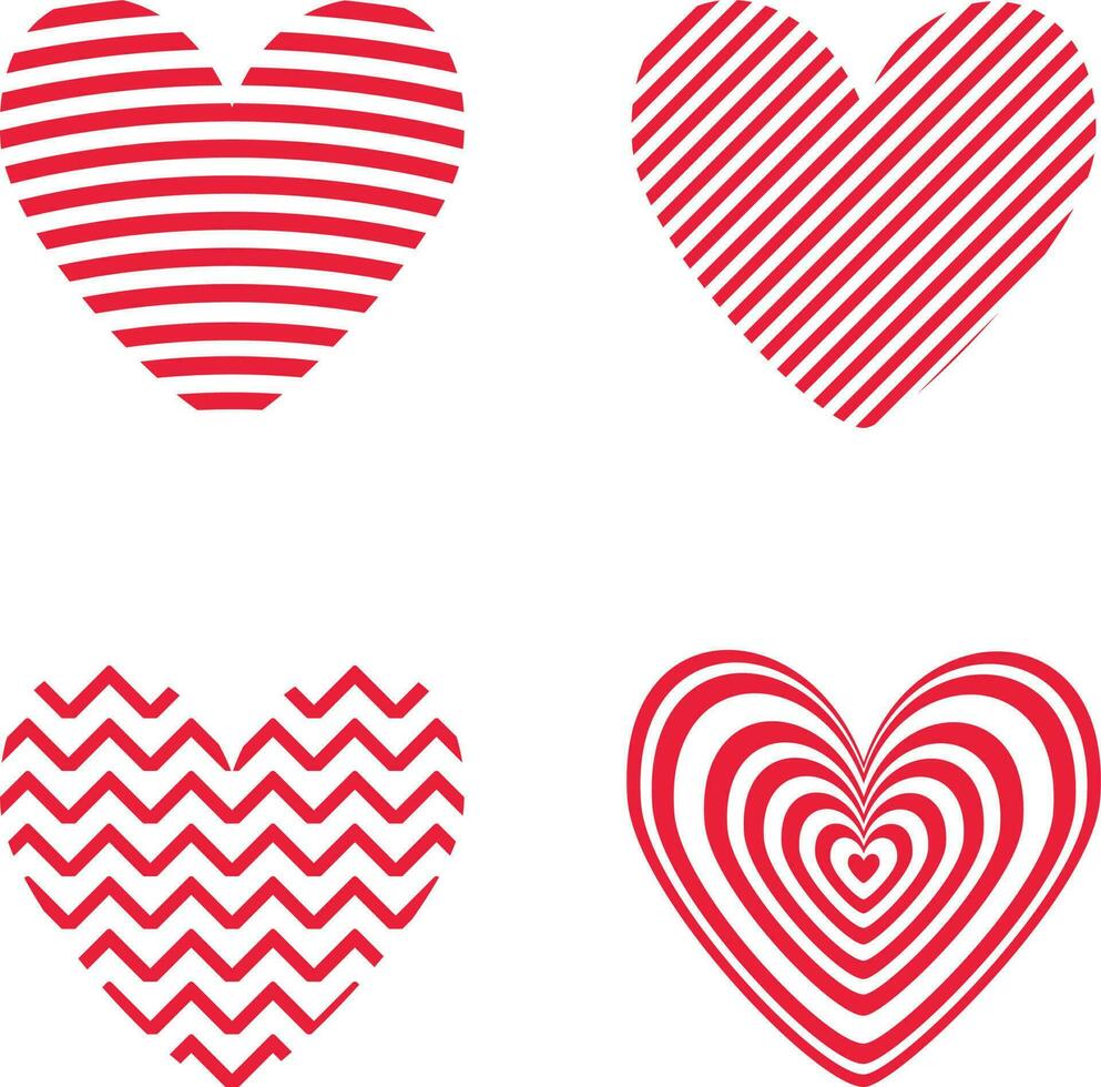 Valentine Heart Set vector