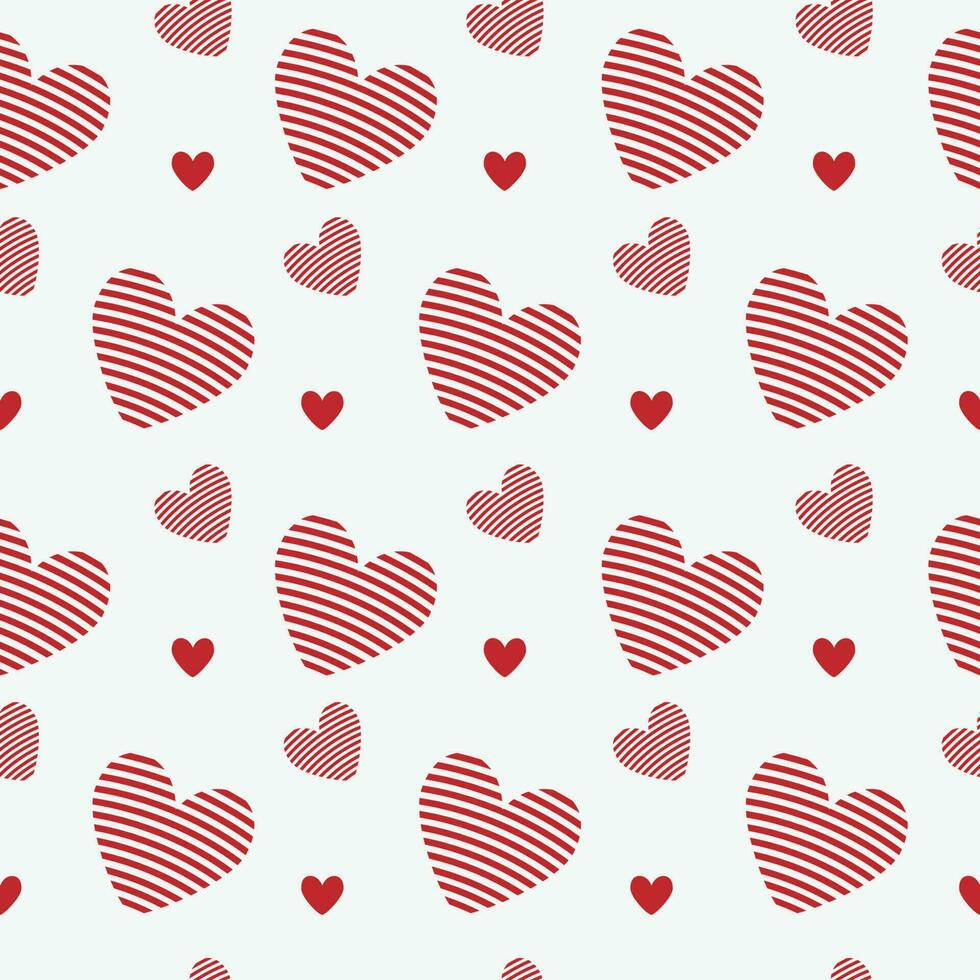 Valentine Heart Simple Seamless Pattern Design vector
