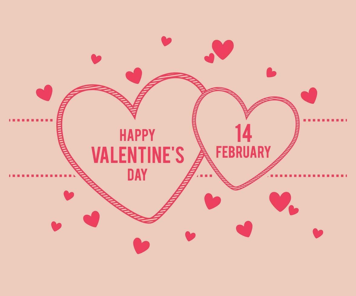 Valentine hanging Hearts Love Background vector