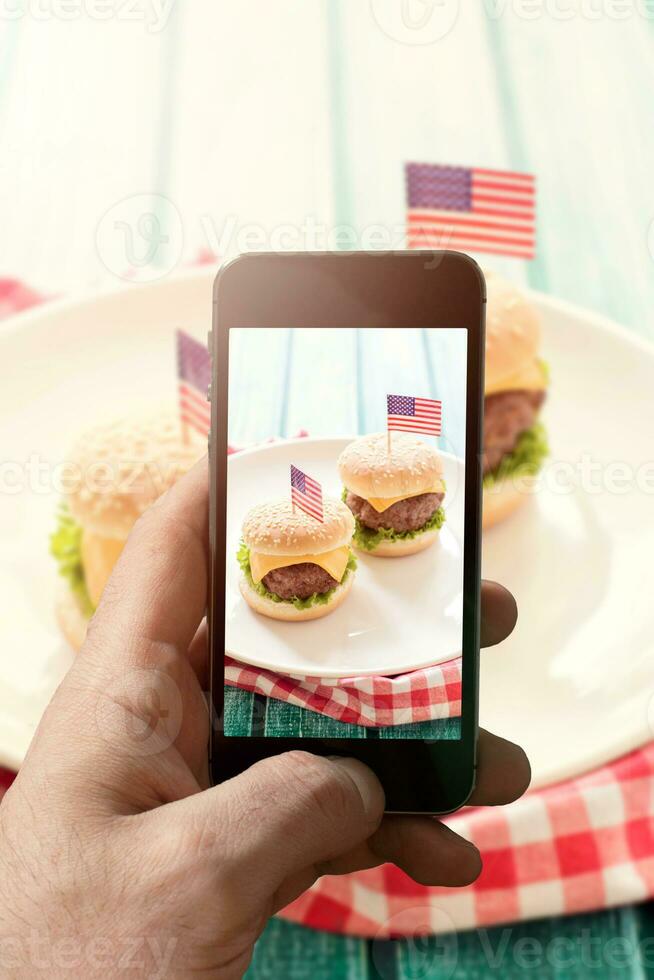 Mobile food  photography photo