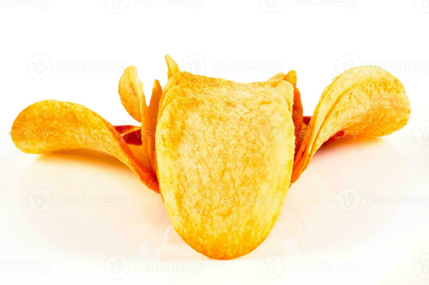 Potato chips isolated photo