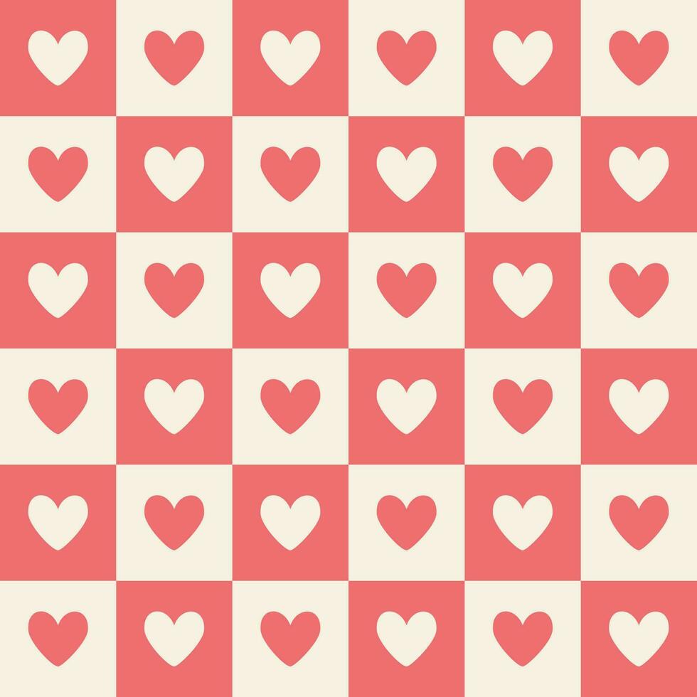 Valentine Repeat Heart Soft Background vector