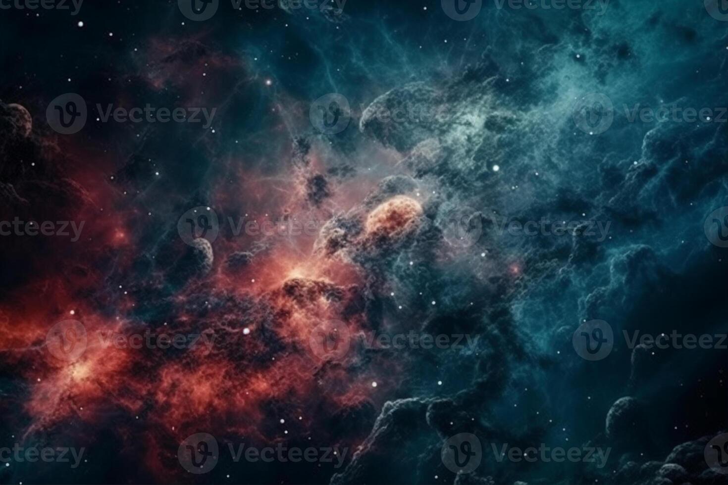 un espacio nebulosa con estrellas y nebulosa en el fondo, fondo de pantalla, universo antecedentes foto