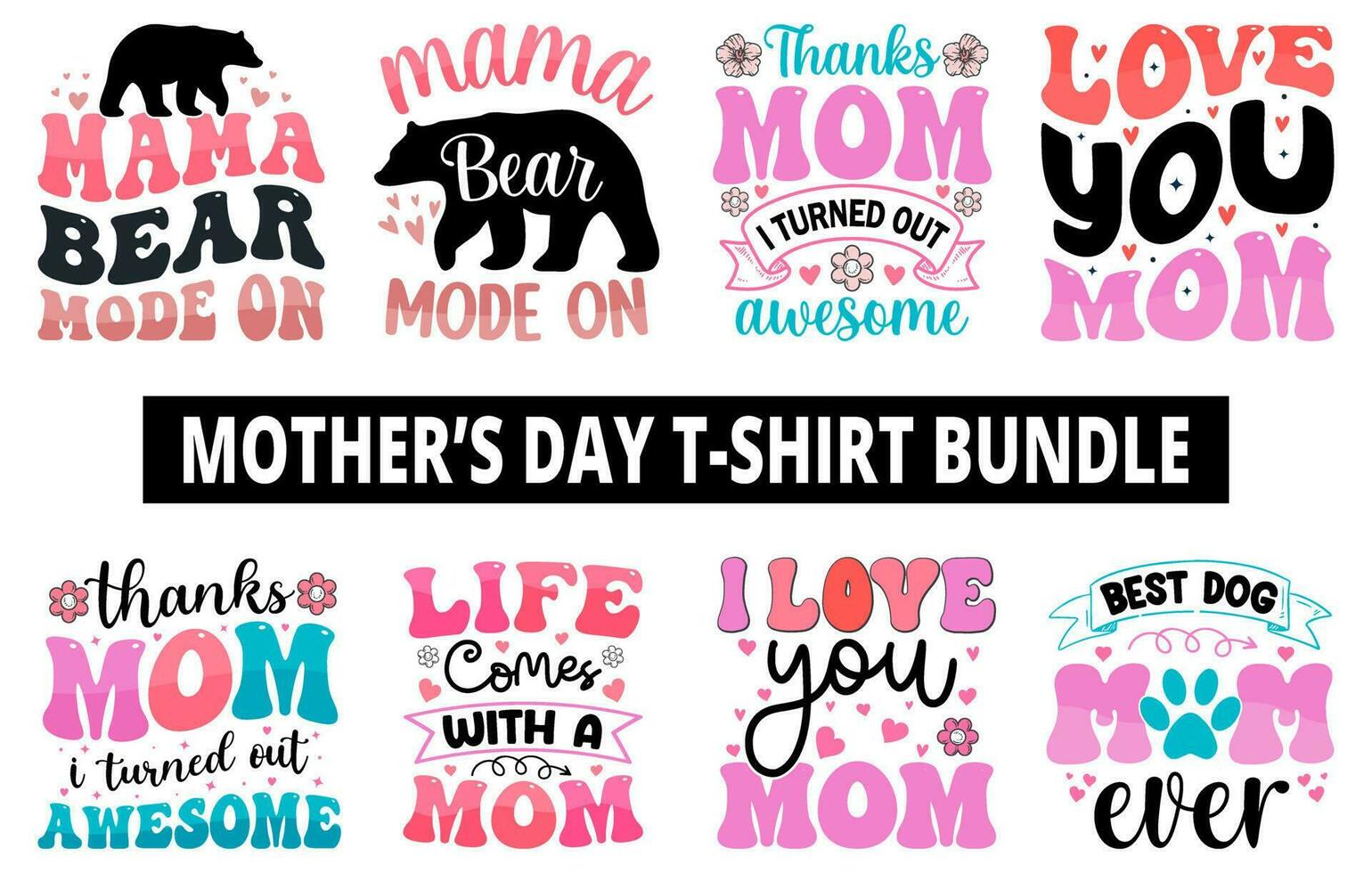 madres día t camisa manojo, madres día t camisa vector colocar, contento madres día camiseta colocar, de la madre día elemento vector, letras mamá t camisa, mamá t camisa, decorativo mamá camiseta, mamá gráfico t camisa