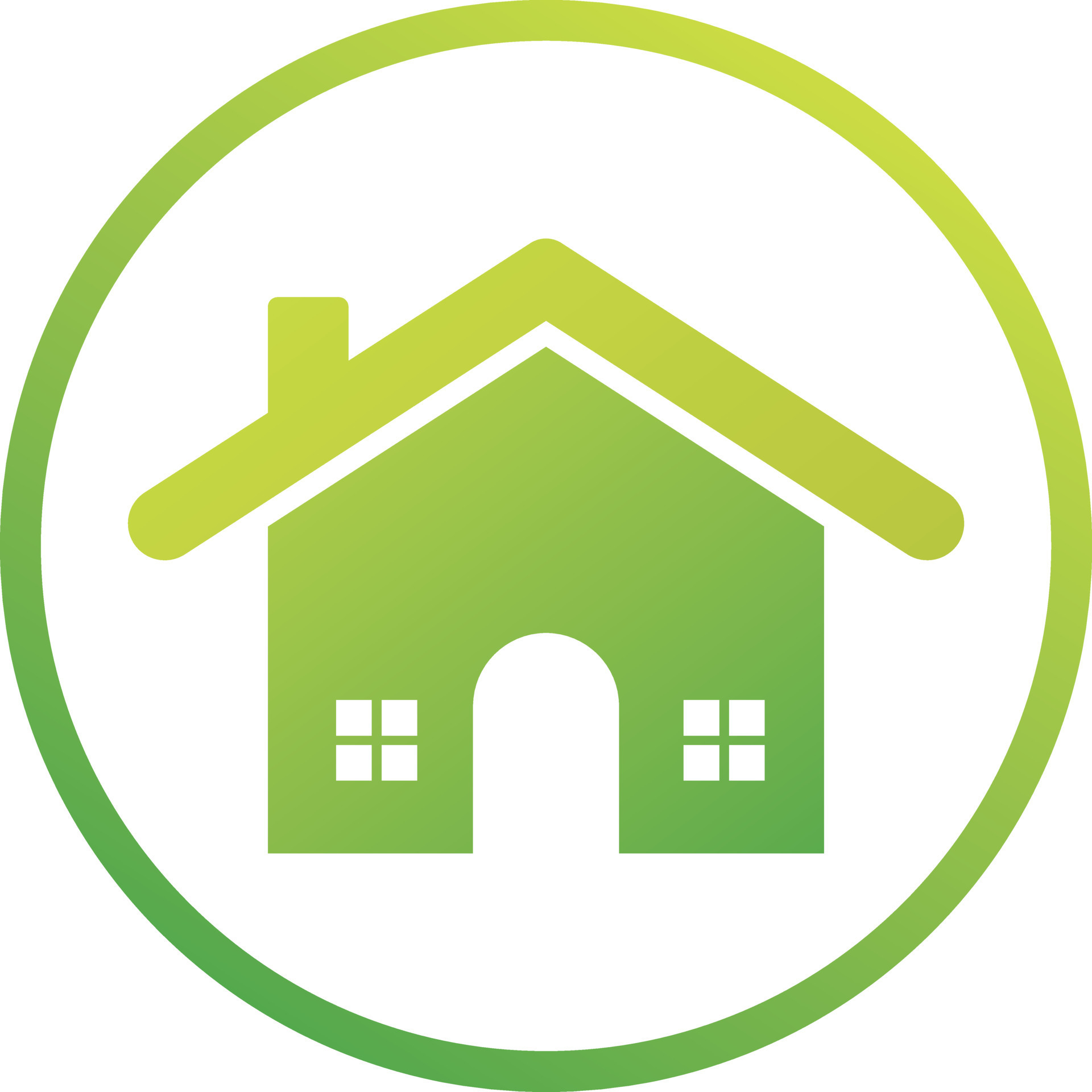 Green home icon 23307359 Vector Art at Vecteezy