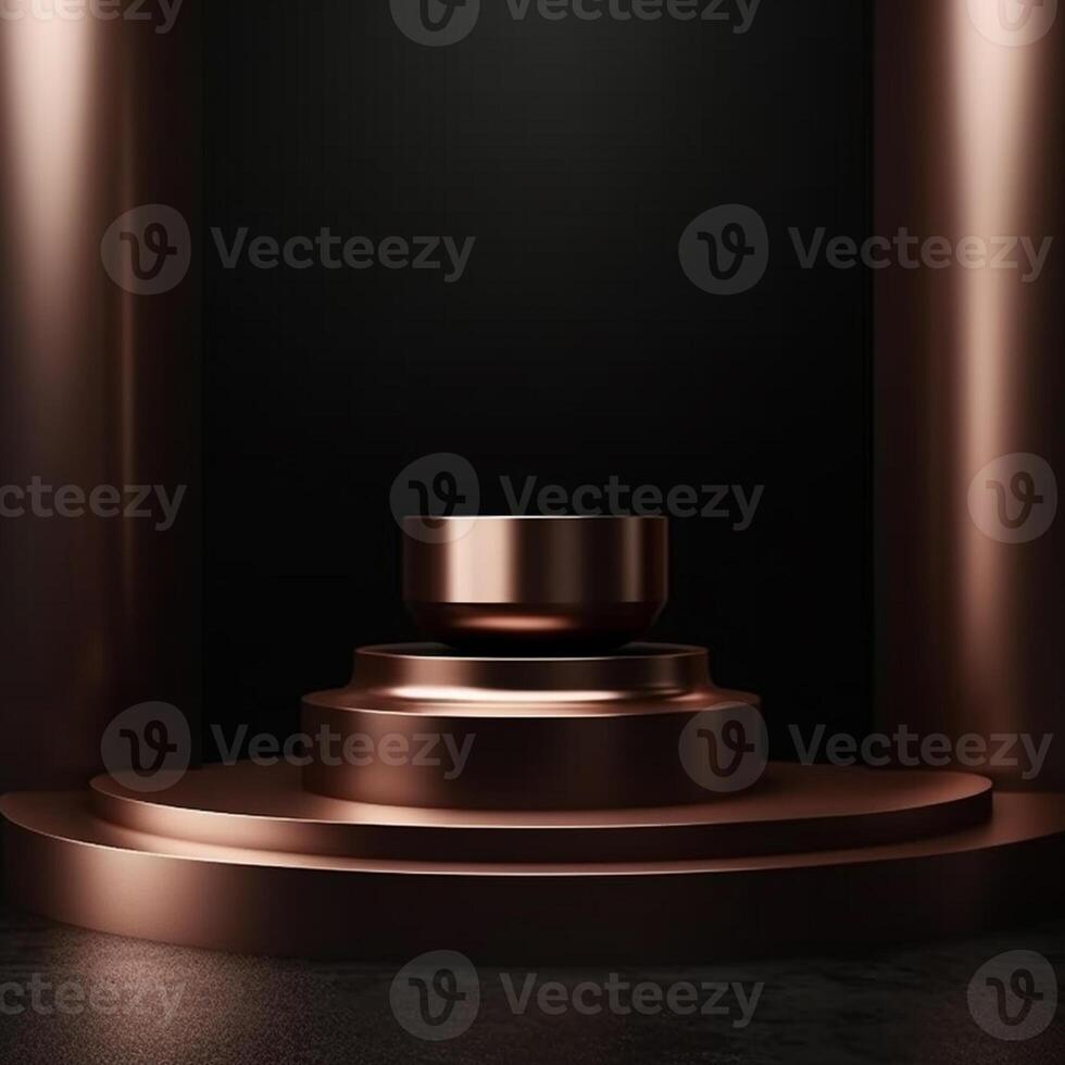 luxury podium for product presentation. Abstract background. photo