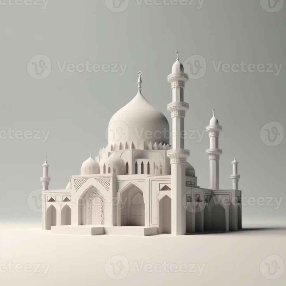 beautiful luxury mosque photo