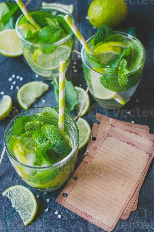 Fresh homemade lemonade photo