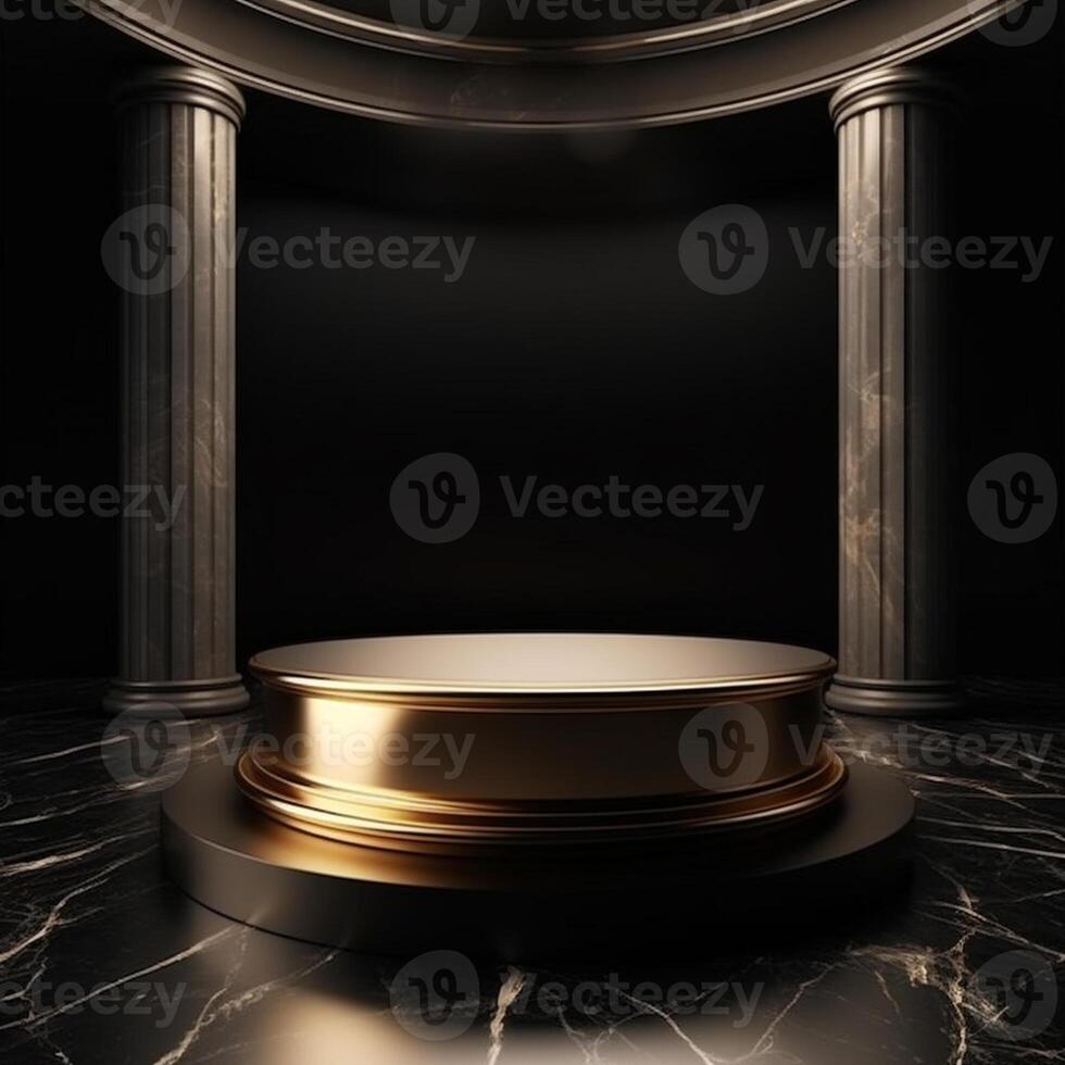 luxury podium for product presentation. Abstract background. photo