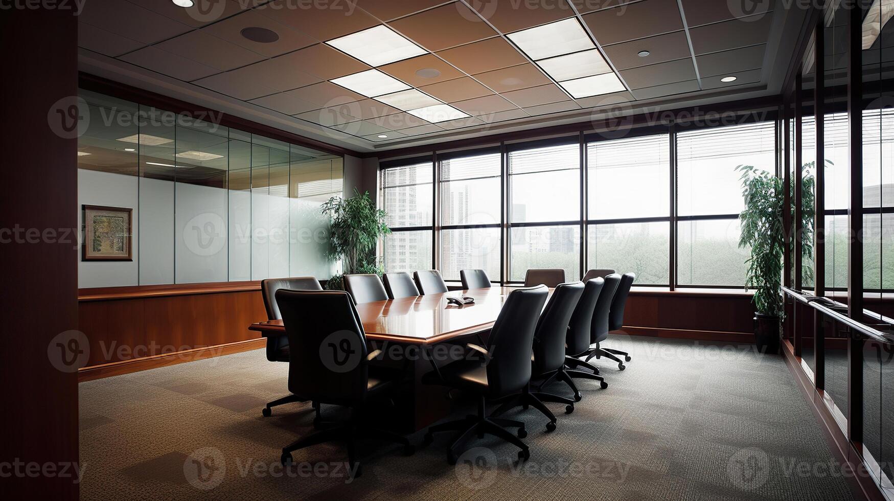 Empty meeting room in office, photo