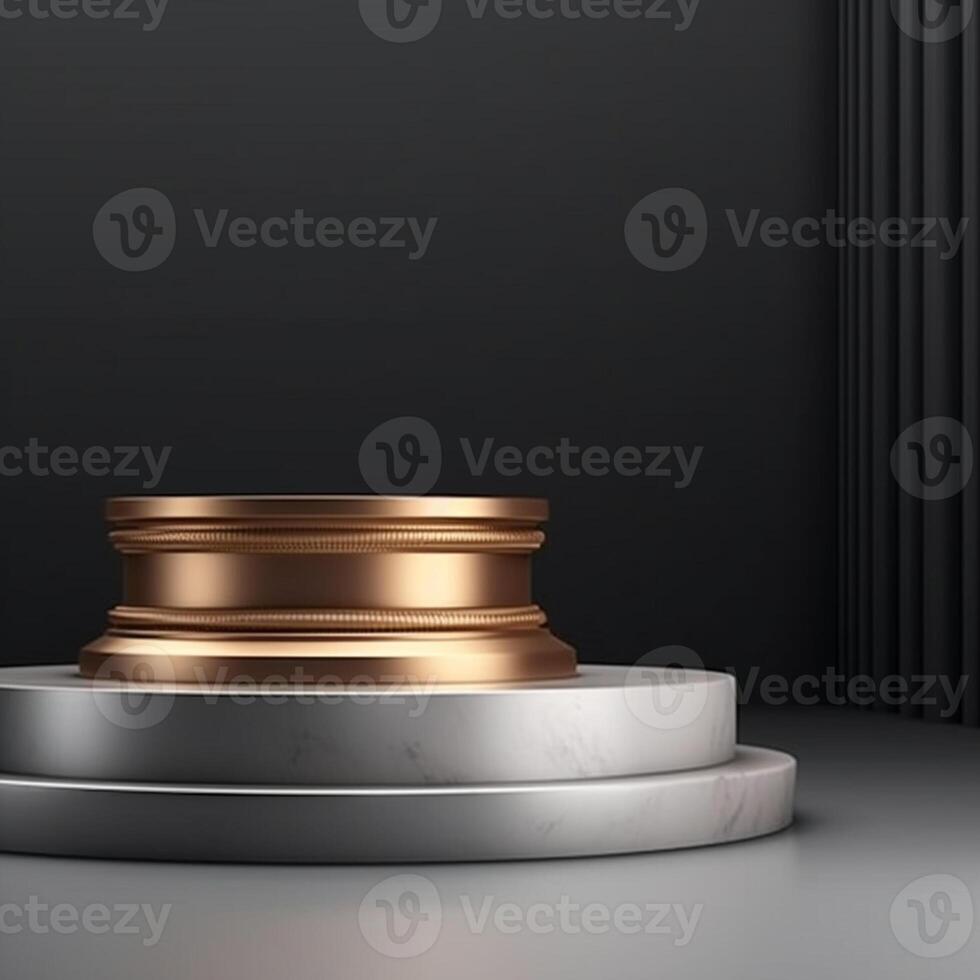 luxury podium for product presentation. Abstract background. photo