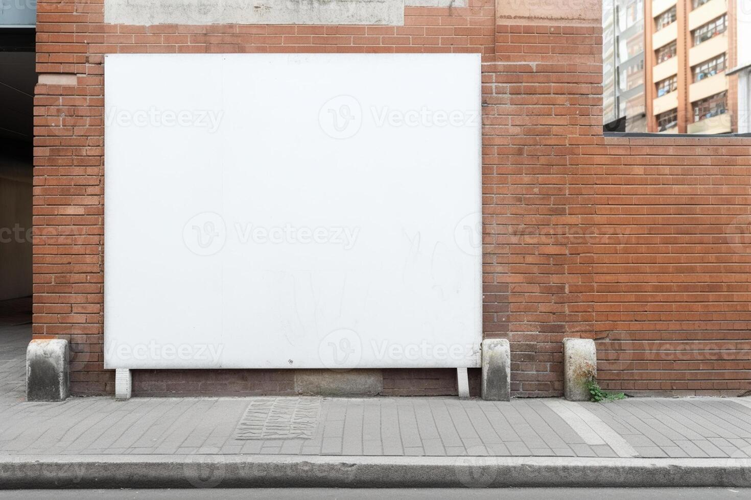 ai generativo un blanco blanco firmar tablero Bosquejo aislado fuera de foto