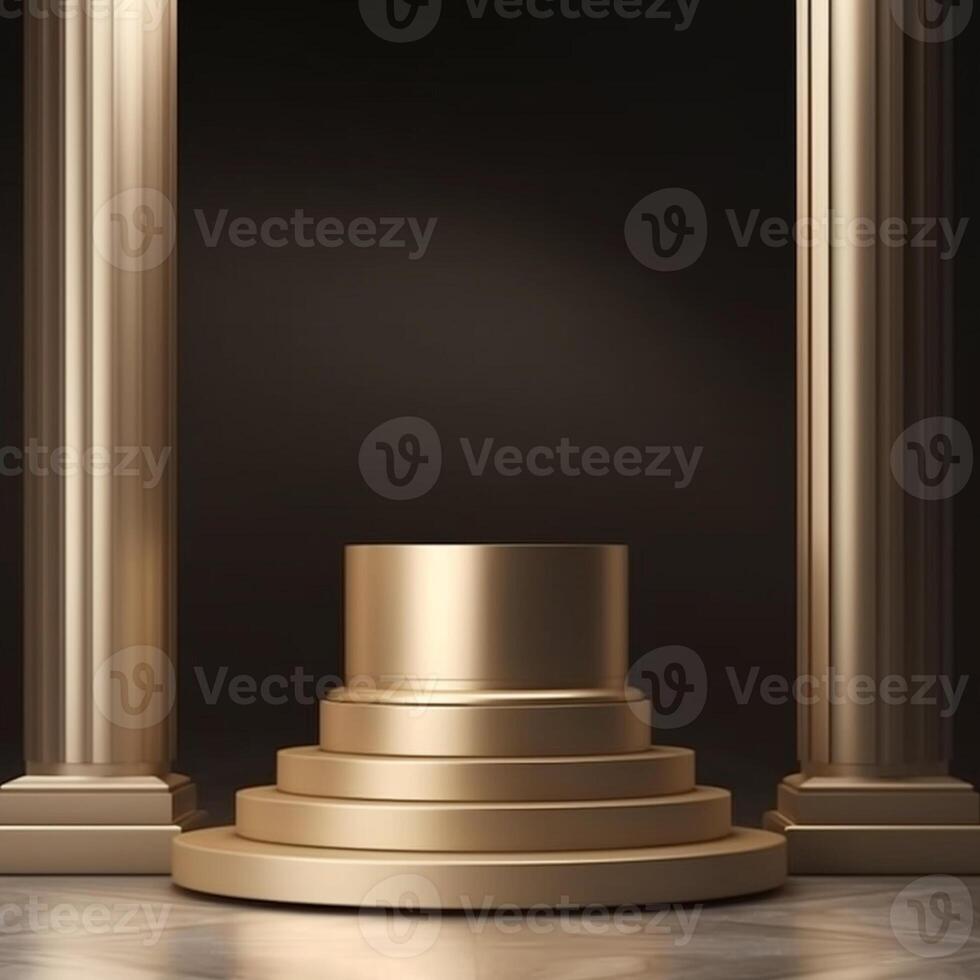 luxury podium for product presentation. Abstract background. photo