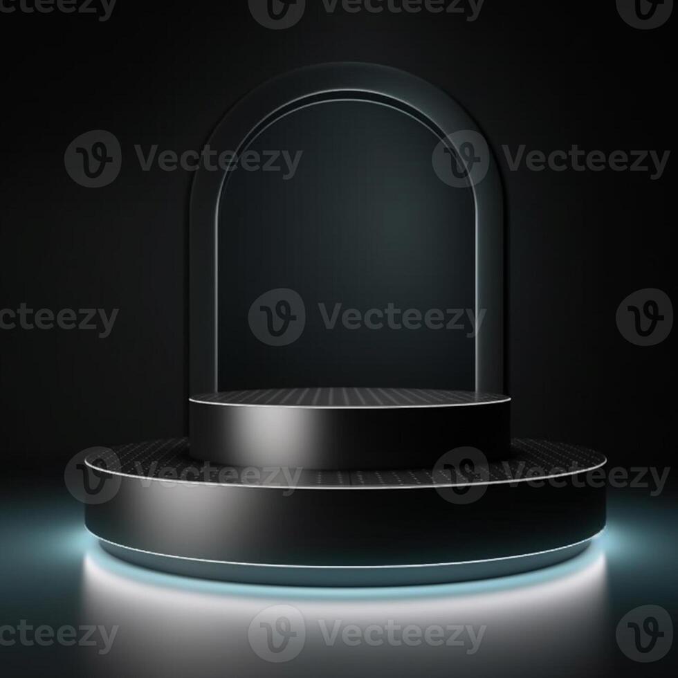 luxury podium for product presentation. Abstract background. photo