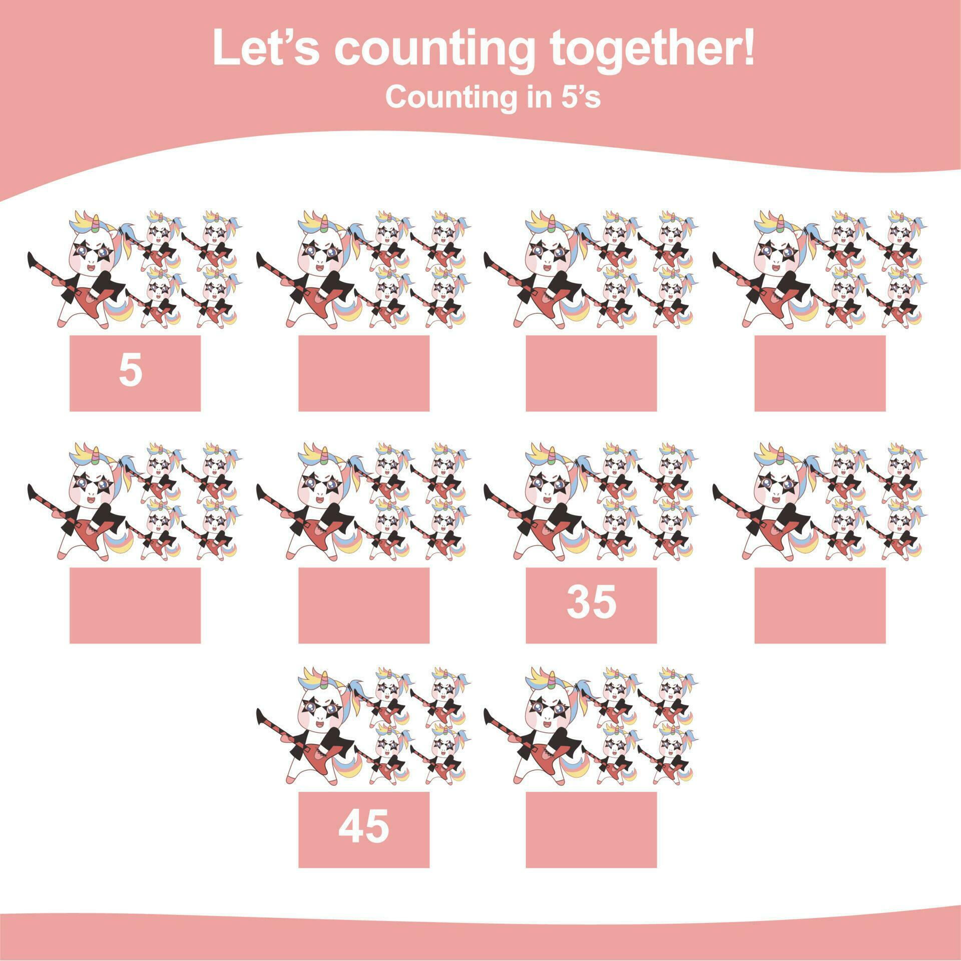 Mathematic Counting Worksheet