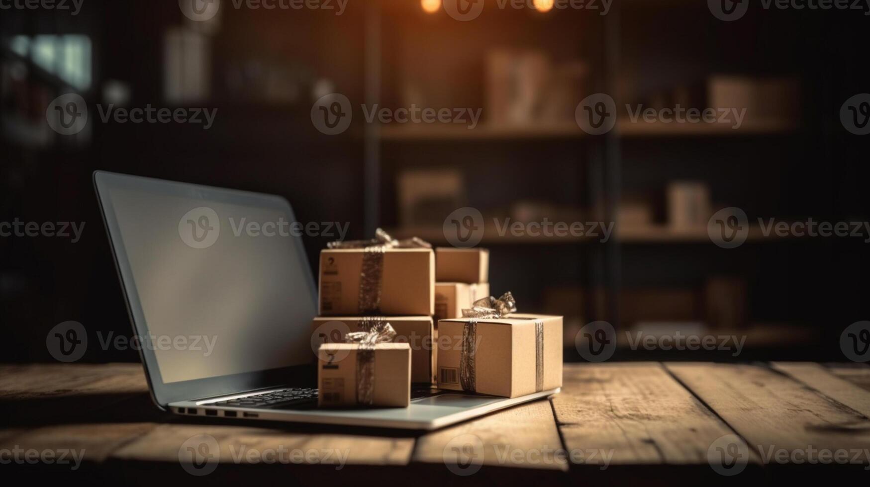 E-commerce online shopping concept delivery concept photo