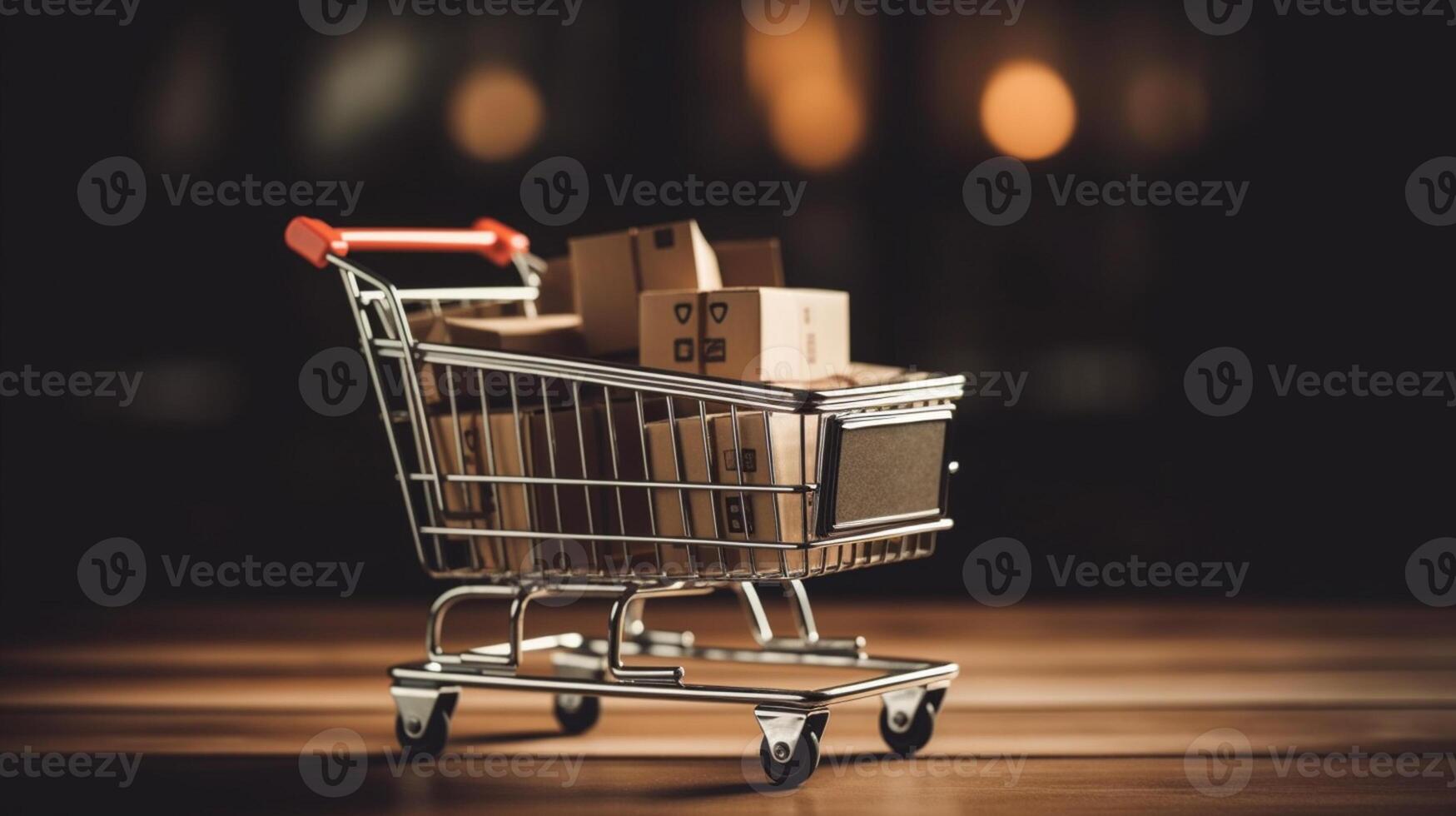 E-commerce online shopping concept delivery concept photo