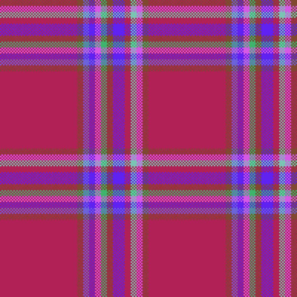 Texture tartan fabric. Seamless plaid background. Pattern vector textile check.