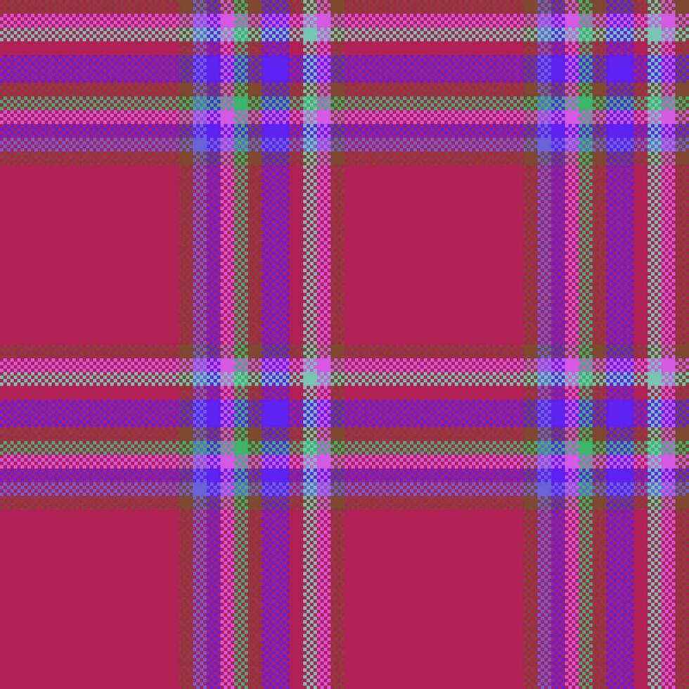 Texture tartan fabric. Seamless plaid background. Pattern vector textile check.