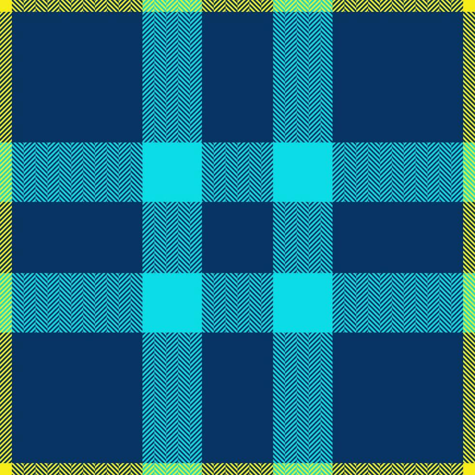 Plaid check pattern. Seamless fabric texture. Tartan textile print. vector